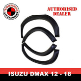 SLIMLINE FENDER FLARES FITS D-MAX DMAX 2012 - 2018 RT MODELS